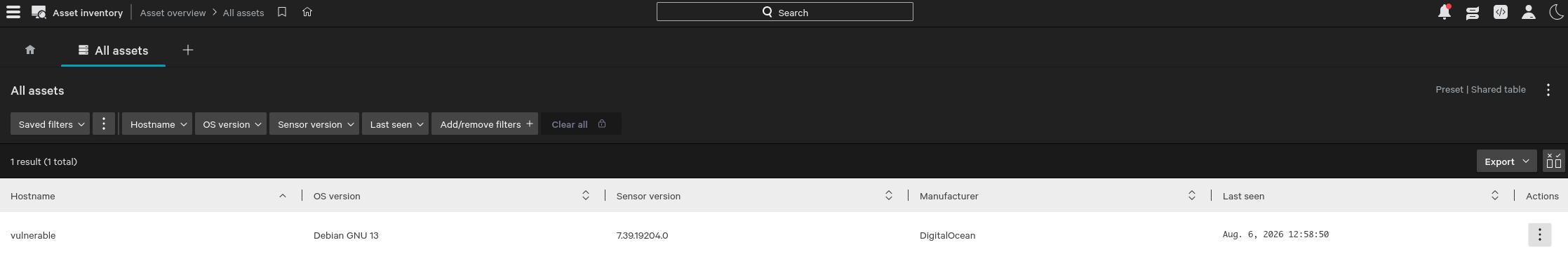 image of CrowdStrike asset inventory